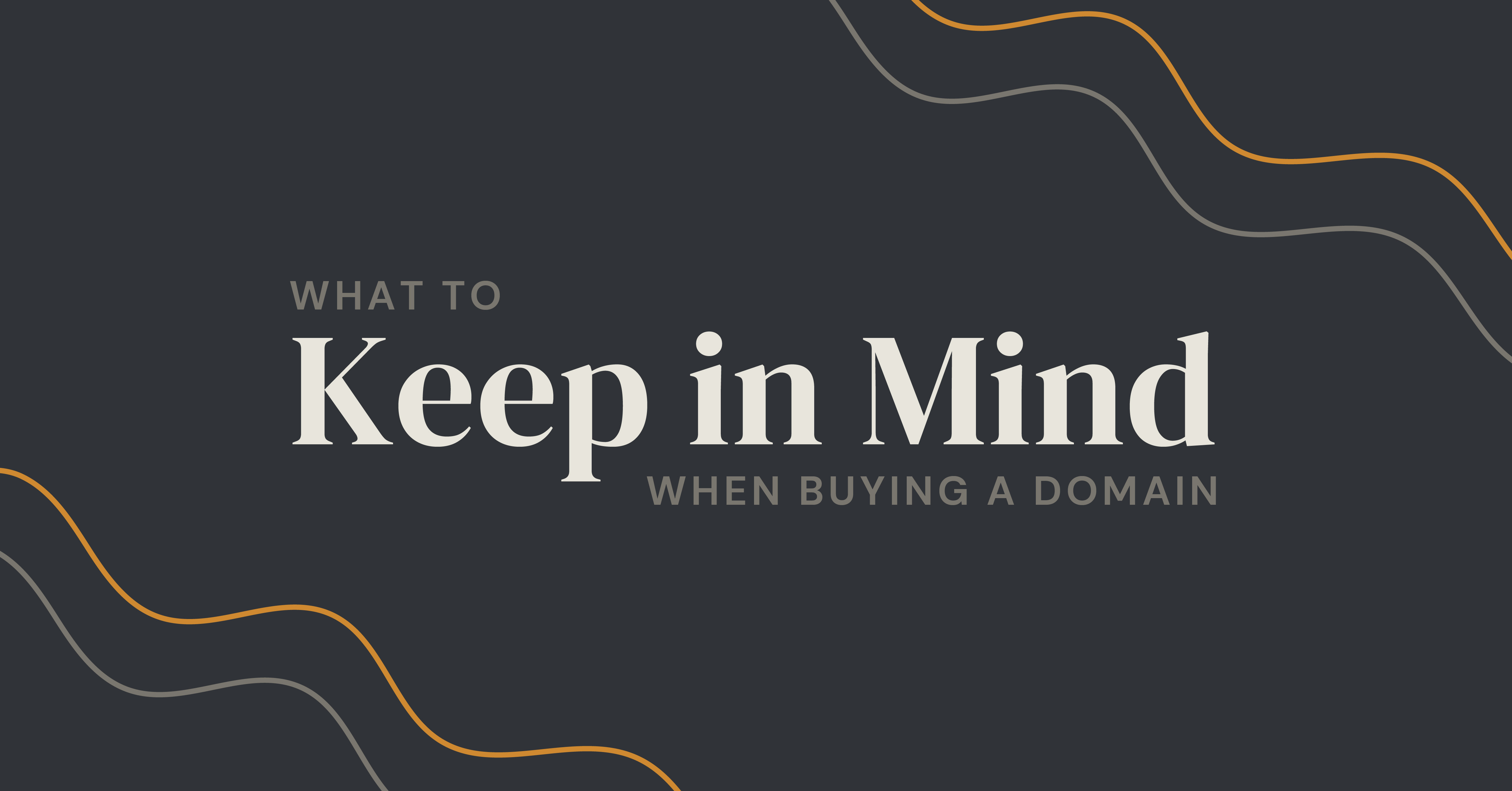 buying a domain