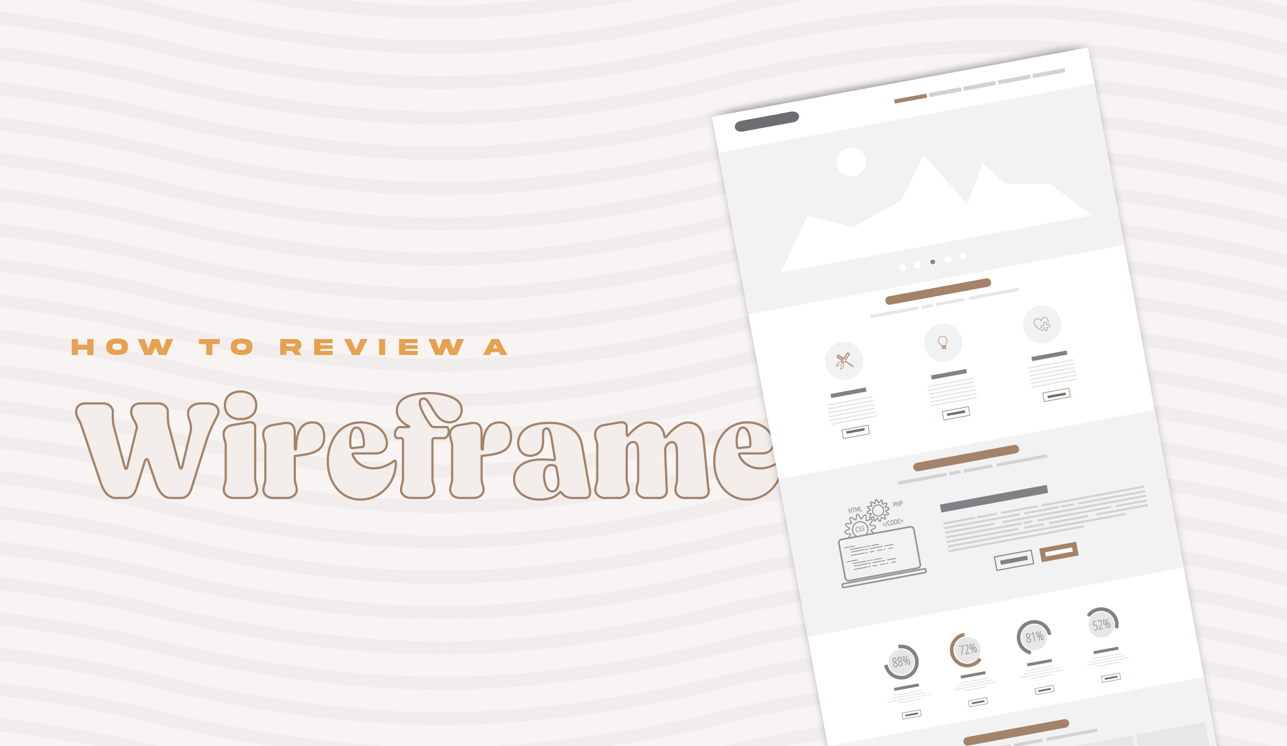 reviewing a wireframe