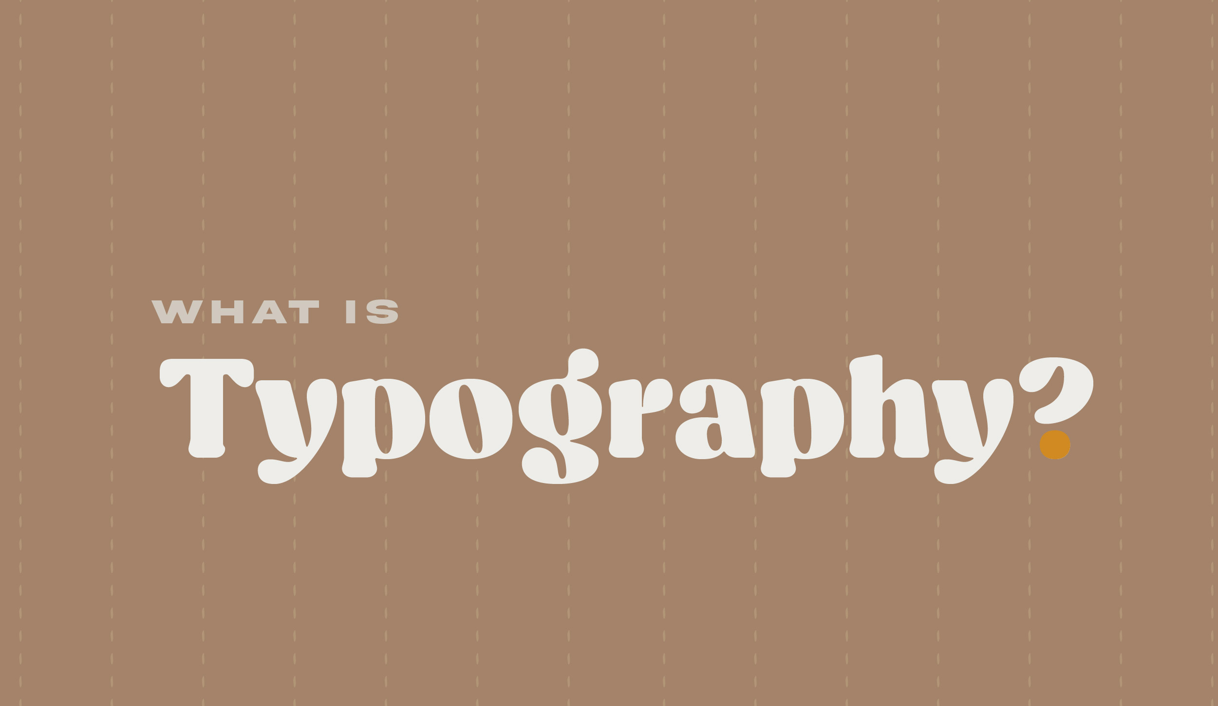What is typography 